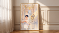 HLE Zeus Royal Legends wall art framed print hanging in living room — LoL esports poster